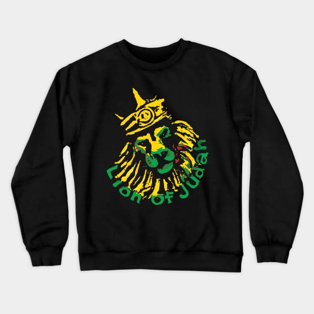 Rasta Lion of Judah Clothing Merchandise Gifts Crewneck Sweatshirt by rastaseed